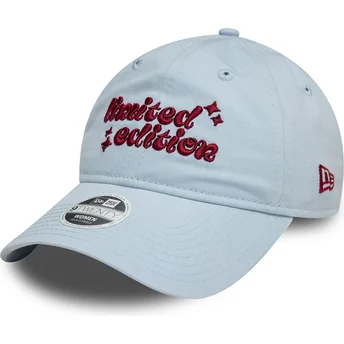 Ljusblå böjd justerbar keps för dam 9TWENTY från Limited Edition av New Era