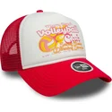 casquette-trucker-blanche-et-rouge-pour-femme-9forty-a-frame-foam-miami-beach-villes-et-plages-new-era