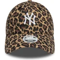 casquette-courbee-leopard-ajustable-pour-femme-9forty-new-york-yankees-mlb-new-era