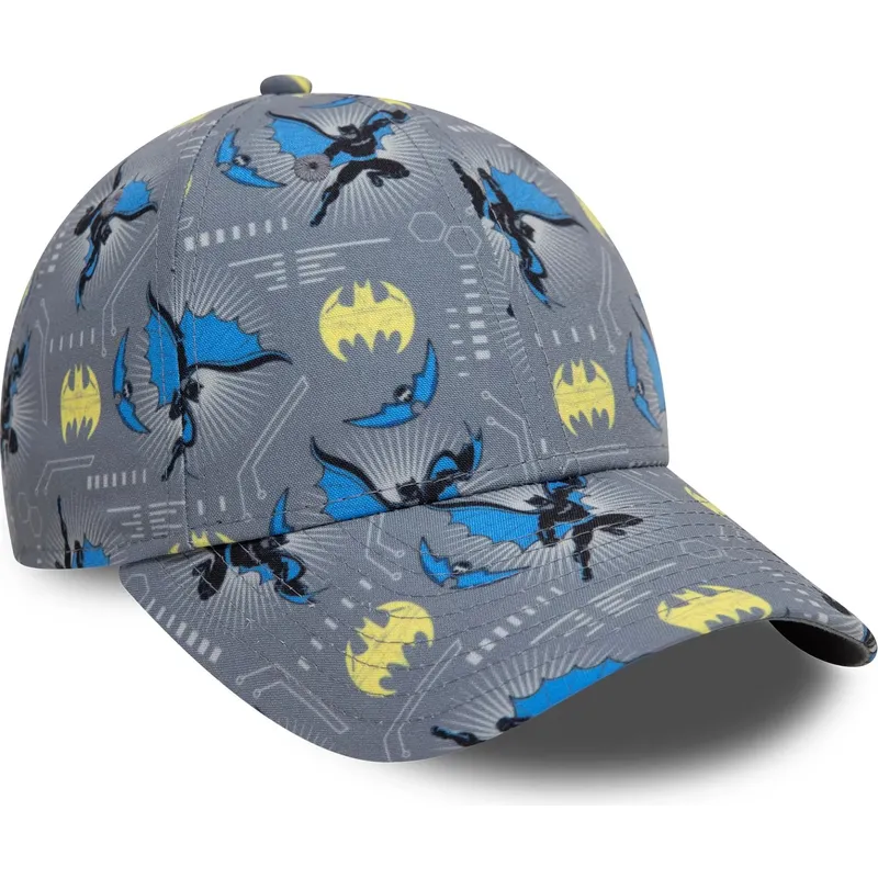 grau-gebogene-kappe-fur-jungen-9forty-all-over-print-von-batman-dc-comics-von-new-era
