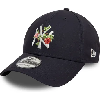 New York Yankees MLB 9FORTY Marineblaue Curved Cap mit Frucht-Icon von New Era