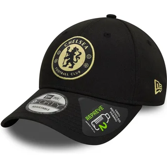 Ρυθμιζόμενο καπέλο με καμπύλη μαύρο 9FORTY Seasonal Pop REPREVE της Chelsea Football Club Premier League από την New Era