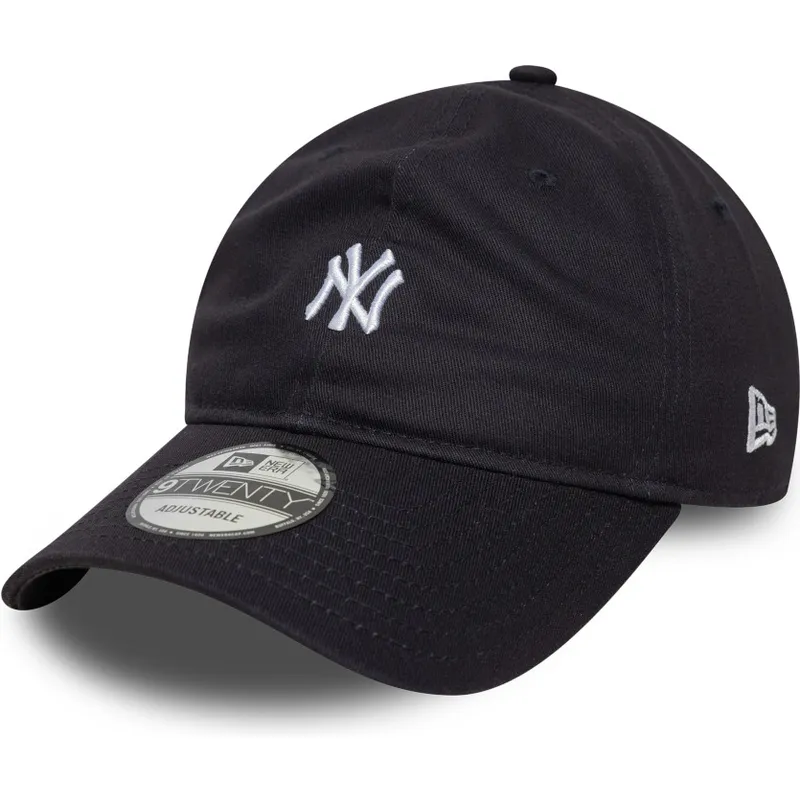 marineblaue-verstellbare-curved-cap-9twenty-mini-logo-der-new-york-yankees-mlb-von-new-era
