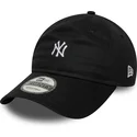 svart-bojd-justerbar-keps-9twenty-mini-logo-fran-new-york-yankees-mlb-av-new-era