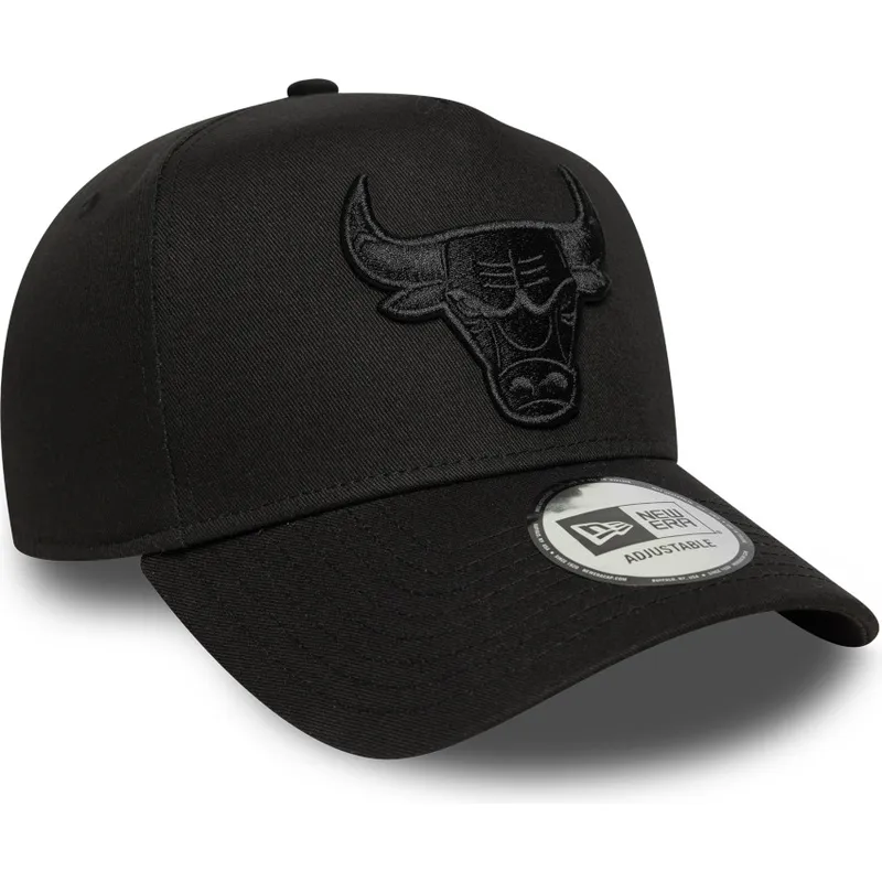 svart-bojd-keps-snapback-e-frame-essential-fran-chicago-bulls-nba-av-new-era