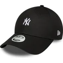 casquette-courbee-noire-ajustable-pour-femme-9forty-mini-logo-new-york-yankees-mlb-new-era