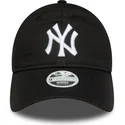 casquette-courbee-noire-ajustable-pour-femme-9twenty-league-essential-new-york-yankees-mlb-new-era