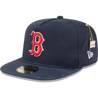 Granatowa czapka z daszkiem 59FIFTY A Frame Championship Side Flag Boston Red Sox MLB od New Era