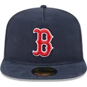 casquette-plate-bleue-marine-ajustee-59fifty-a-frame-championship-side-flag-boston-red-sox-mlb-new-era