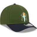 casquette-courbee-verte-et-bleue-marine-snapback-9forty-m-crown-city-feature-new-york-yankees-mlb-new-era