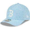 jasnoniebieska-czapka-z-zakrzywionym-daszkiem-snapback-9forty-m-crown-a-frame-cotton-weave-boston-red-sox-mlb-od-new-era