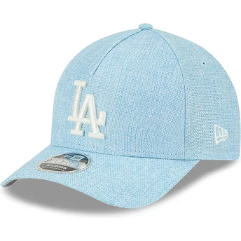 Γαλάζιο καμπυλωτό καπέλο snapback 9FORTY M-Crown A Frame Cotton Weave των Los Angeles Dodgers MLB από τη New Era