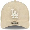 gorra-curva-beige-snapback-9forty-m-crown-a-frame-cotton-weave-de-los-angeles-dodgers-mlb-de-new-era