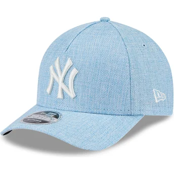 Καπέλο καμπυλωτό ανοιχτό μπλε snapback 9FORTY M-Crown A Frame Cotton Weave των New York Yankees MLB από τη New Era