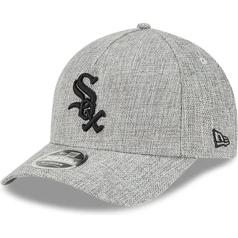 Γκρι καμπυλωτό snapback καπέλο 9FORTY M-Crown A Frame Cotton Weave των Chicago White Sox MLB της New Era