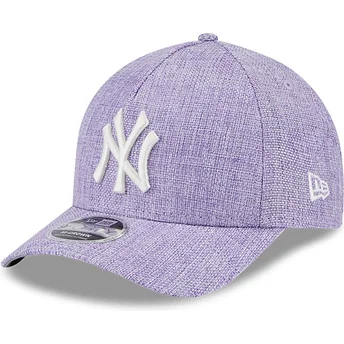 Καπέλο καμπύλης βιολετί snapback 9FORTY M-Crown A Frame Cotton Weave των New York Yankees MLB της New Era