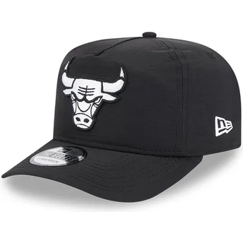Ρυθμιζόμενο μαύρο καπέλο με κυρτό γείσο Golfer Everyday Nylon Chicago Bulls NBA της New Era