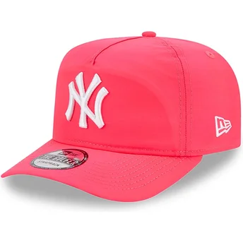 Ροζ ρυθμιζόμενο καπέλο καμπύλης Golfer Everyday Nylon των New York Yankees MLB από τη New Era