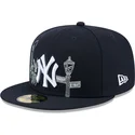 casquette-plate-bleue-marine-ajustee-59fifty-state-stitch-new-york-yankees-mlb-new-era