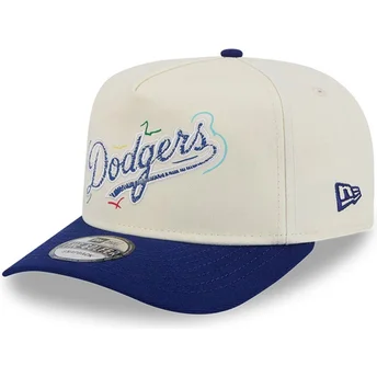 Καπέλο καμπύλο λευκό και μπλε snapback Golfer Team Scribble των Los Angeles Dodgers MLB από τη New Era