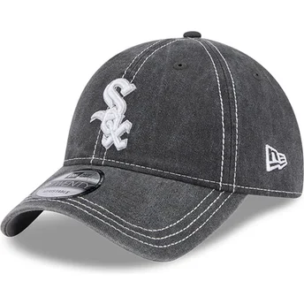 Γκρι καπέλο με καμπύλη 9TWENTY Washed Contrast των Chicago White Sox MLB από την New Era