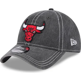 Ρυθμιζόμενο γκρι καπέλο καμπύλης 9TWENTY Washed Contrast των Chicago Bulls NBA της New Era