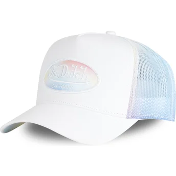 Casquette trucker blanche et bleue PASTEL WHF Von Dutch