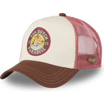 Beige och brun trucker-keps SURF09 från Von Dutch