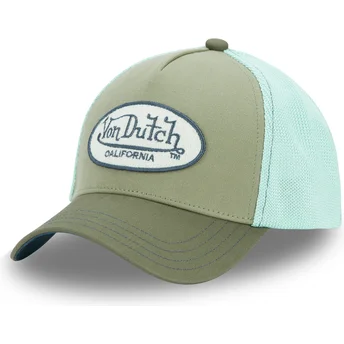 Von Dutch TERRY03 Green and Blue Trucker Hat