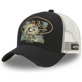 Czarna i biała czapka trucker VEGE od Von Dutch