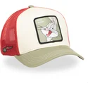 gorra-trucker-beige-roja-y-verde-bugs-bunny-loo11-bug1-looney-tunes-de-capslab