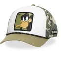 casquette-trucker-blanche-et-camouflage-daffy-duck-loo11-cam-looney-tunes-capslab