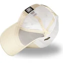 capslab-looney-tunes-daffy-duck-loo11-daf2-snapback-beige-und-weisse-kappe-mit-gebogenem-schirm