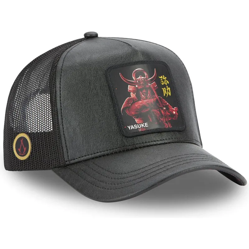 schwarze-trucker-cap-yasuke-yas-assassins-creed-von-capslab