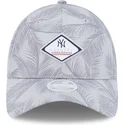 new-york-yankees-mlb-new-era-9twenty-leaf-open-back-spring-training-fan-pack-2025-gra-justerbar-bojd-keps-for-kvinnor