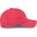 verstellbare-rosa-damenkappe-9twenty-pattern-spring-training-fan-pack-2025-der-los-angeles-dodgers-mlb-von-new-era