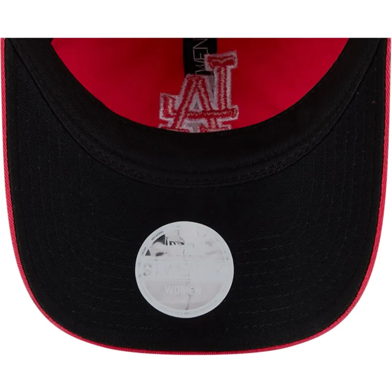 verstellbare-rosa-damen-cap-9twenty-pattern-spring-training-fan-pack-2025-der-los-angeles-dodgers-mlb-von-new-era