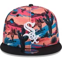 casquette-plate-multicolore-snapback-9fifty-printed-spring-training-fan-pack-2025-chicago-white-sox-mlb-new-era