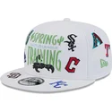 weisser-snapback-flat-cap-9fifty-scatter-spring-training-fan-pack-2025-der-mlb-cactus-league-logo-von-new-era