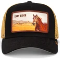 casquette-trucker-noire-cheval-easy-rider-wild-heart-the-farm-goorin-bros