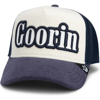 Trucker-Cap beige und marineblau Full Flavor Wordmark French Terry von Goorin Bros.