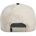 bezowo-czarna-czapka-z-zakrzywionym-daszkiem-snapback-skorpion-deadly-lethal-linen-rugged-comfort-the-farm-od-goorin-bros