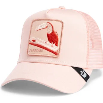 Casquette trucker rose Paradise Toucan Mirage Chroma Wave The Farm Goorin Bros.