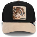 czarna-i-bezowa-czapka-trucker-z-gepardem-warrior-the-suede-cheetah-global-core-micro-suede-the-farm-od-goorin-bros