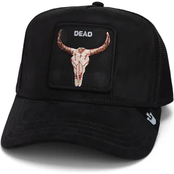 Καπέλο trucker μαύρο βόδι Dead The Suede Skull Global...