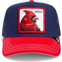 casquette-trucker-bleue-marine-et-rouge-oiseau-the-bird-fab-farm-goorin-bros