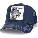 casquette-trucker-bleue-marine-the-empire-lion-fab-farm-goorin-bros