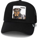 schwarze-trucker-kappe-rottweiler-hund-the-guard-dog-core-combo-the-farm-von-goorin-bros