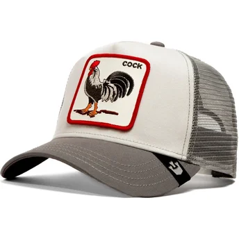 Casquette trucker grise coq The Cock Global Core The Farm Goorin Bros.