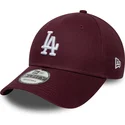 casquette-courbee-grenat-ajustable-9forty-colour-pack-los-angeles-dodgers-mlb-new-era